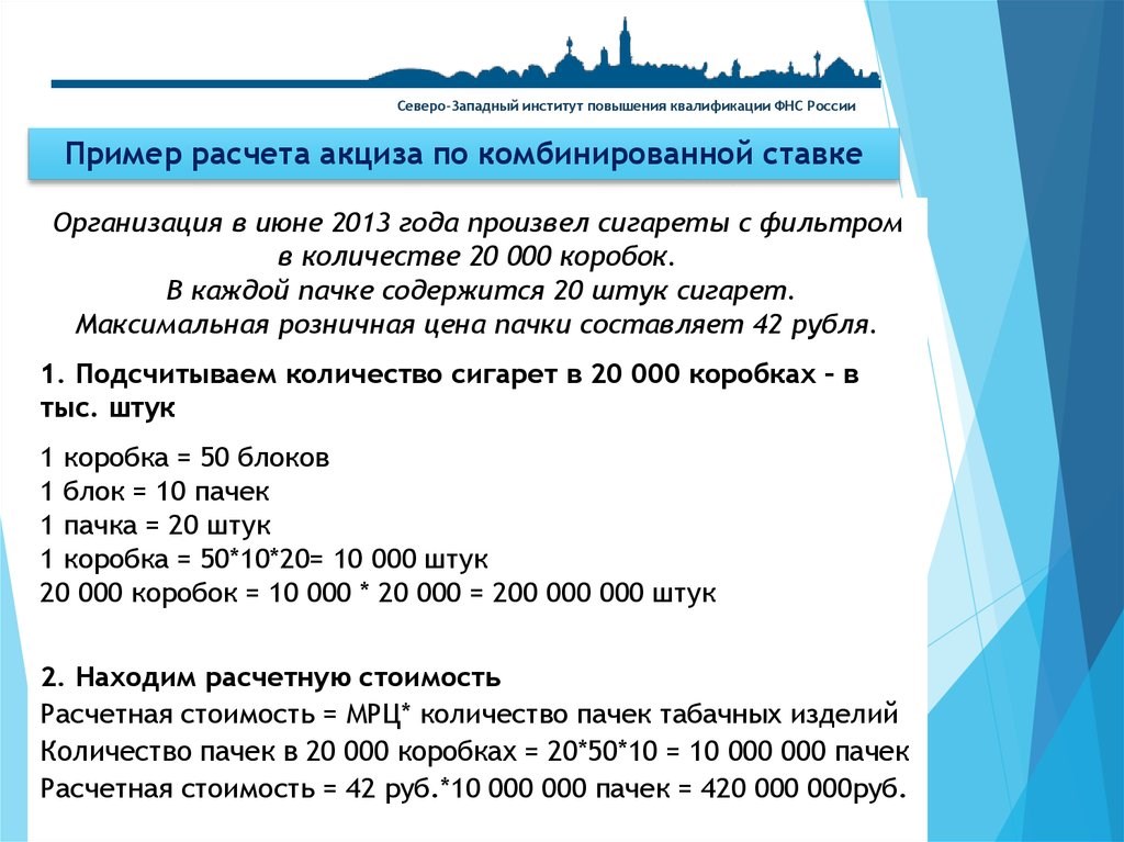 Сколько составляет акциз на сигареты?