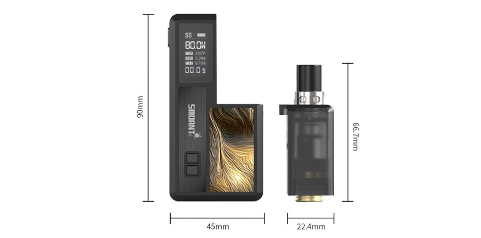 Сколько мл в баке Кнайта 80?