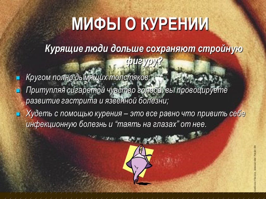 Как курение влияет на жир?